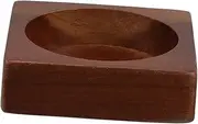 OKUMEYR Wooden Pepper Grinder Stand Small Pepper and Salt Holder Kitchen Table Accessory Chili Mill Base