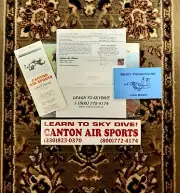 Ohio's Canton Air Sports 1998 Lot Of Bumper Sticker, Mailer, Brochure, Log Book