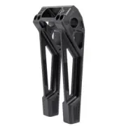 Kodlin Fastback Risers 10“ for M8 Softail with a Digital Speedo