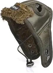 Leson Dog Aviator Hat, Dog Winter Pilot Hat with Ear Flaps for Cold Weather (XXL, Brown)