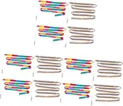 Kisangel 3sets Dance Ribbons for Children Rhythmic Gymnastics Accessories Add Grace to Your Routine 4pcs*3