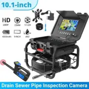 Sewer Camera HD Drain 9 Inch LCD Monitor Pipe Inspection Camera 30m/98ft 1080P