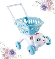 Vaguelly Mini Shopping Trolley Toy Supermarket Trolley for Boys and Girls Child Role Play Pretend Cart