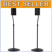Adjustable Height Speaker Stands for Satellite & Bookshelf Speakers up to 3.5lbs