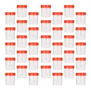 100 Pcs Specimen Cup Collection Cups Leakproof Coffee Travel Mug with Lids