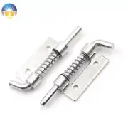 2PCS Spring Loaded Metal Security Barrel Bolt Latch Pin Door Cabinet Gate Hinges
