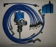 CHRYSLER 440 1973-78 BLUE Small Female Cap HEI Distributor,COIL,Spark Plug Wires