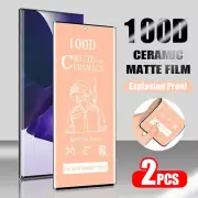 2X Ceramic Matte Screen Protector For Samsung Galaxy S25 24 23 Note20 Ultra 5G