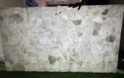 White Quartz Center Sofa Dining Table Gemstone Hallway Furniture Entryway Desk