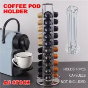 40 Pods Coffee Pod Holder Dispenser For Nespresso Capsule Spice Storage Rack AUS