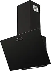 FIREGAS Cooker Hood 60 cm, Inclined Extractor Fan Brushless Motor, Low Consumption, Mechanical Control, 3 Speeds, LEDs, Recirculating and Extraction, Includes Carbon Filter