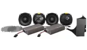 Hogtunes 450 Watt Amp & 4 Speaker XL Series Kit Harley Road & Tri Glide 11-13