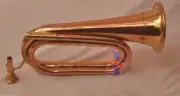 GRIN FEST Copper Bugle US Military Cavalry Horn | Musical Instrument