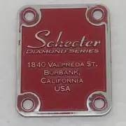 schecter Neck Joint plates Logo Guitar/Bass black