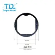 1/16 Plastic 360 Degree Rotary Gear for RC Tank Tongde M1A2 M2A2 Centurion MK5