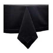 Country Table Cloth HEMSTITCH Tablecloth BLACK 150x300cm Rectangle