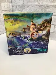 Thomas Kinkade Disney Little Mermaid Puzzle Jigsaw 750 Piece New 24”x 18” Unused