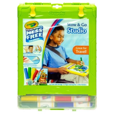 Crayola Colour Kids/Children Wonder Stow & Go Studio Set Art/Craft Supplies 3y+