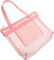 PHENOFICE Beach Bag Zipper Mesh Storage Bag for Beach Travel Outdoor Bag for Storage Swimming