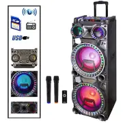 Befree Sound 700W Dual 10 Inch Subwoofer Bluetooth Portable Party Speaker with S