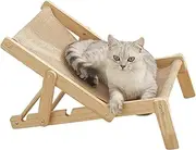 Cat Scratching Board Chair, Sisal Cat Bed, Wooden Cat Scratcher Lounge Chair, Wear Resistant Cat Scratching Bed Pad for Furniture Protection, Cat Scratchers for Indoor Cats Sleep, Rest, Play
