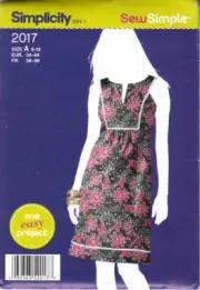 Sewing Pattern Simplicity 2017 "Sew Simple" Dress