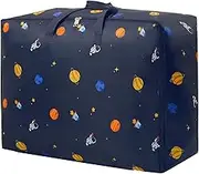 Bedding Underbed Storage Bag Duvet Storage Bag King Size Breathable Underbed Storage Bags Large Storage Bags with Zips for Blankets, Duvet, Laundry, Moving