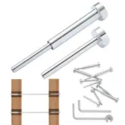 20 Pack Invisible Cable Railing kit, T316 Stainless Steel 3.2mm Invisible Receiver and Swage Stud End for Cable Railing, Swage Tensioner 3.2mm for Wood/Metal Post, Cable Railing Hardware,
