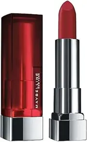 Maybelline Color Sensational Lipstick, Lip Makeup, Matte Finish, Hydrating Lipstick, Nude, Pink, Red, Plum Lip Color, Rich Ruby, 1 Count