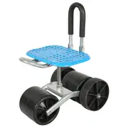 Portable Gardening Stool Kneeler Rolling Wheels Adjustable Height 360 Degree Rotating