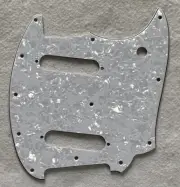 Fits Fender OffSet Series Mustang Guitar Pickguard Scratch Plate,White Pearl