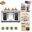 Modern 4-Slice Toaster with Touchscreen & Custom Browning Control - 1650W