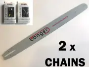 20" CHAINSAW BAR SPROCKET NOSE & 2 x CHAIN for Baumr-Ag SX75 62cc 325 058 78DL