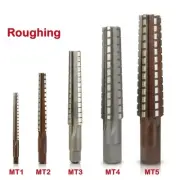Precision Alloy Steel Reamer Set MT 1/2/3/4/5 Morse Taper Fine + Coarse Cutting