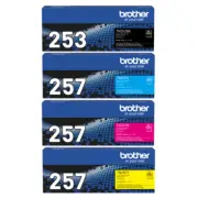 SET Genuine Brother TN-253BK TN-257C TN-257Y TN257M Toner TN253,TN257