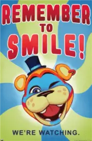 FIVE NIGHTS AT FREDDY'S:SECURITY BREACH - REMEMBER TO SMILE POSTER - 22x34 25144