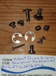 Hobart Slicer Models 2612 2712 2812 2912 Knife Sharpener Hardware Kit