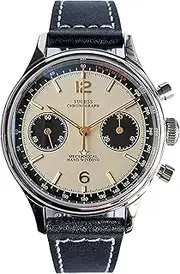 [Sugess] SUPAN002SN Seagull ST1901 Movement Sapphire Crystal Men's Champagne Panda Chronograph Watch 1963