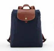 2023 New Foldable Women's For chool Bag Waterproof Backpack Casual Travel Bag Backpack Nylon Adjustable Straps Women's Bag Navy Blue