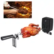 BBQ Rotisserie Kit Grill Spit Roaster Charcoal Pig Chicken Beef Motor+Rod & Fork