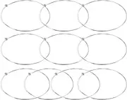 LALADEFIEE Replacement Guitar Strings 10 Pack Steel Strings for Acoustic Electric Guitars Easy Install