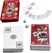 Mahjong Cards 2024 | Large Print Playing Mahjong Card Set,Small Size Classic Board Games for Family Activities, Friends Gatherings, Social Activities, Parties