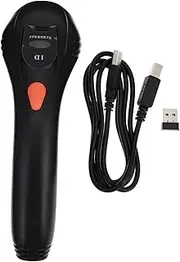 Angoily Wired and Wireless Barcode Scanner Practical Scanning Device for Qr Codes Fast Collection and Payment USB Receiver with Automatic Pairing for Retail and Inventory Management