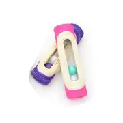 2PCS Cat Scratch Board Training Toy Pet Supplies Cat Rack Rolling Sisal Scratching Trapped Ball Random Color Delivery