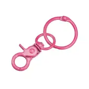 Swivel Clasps Lanyard Snap Hooks 44mm Carbon Steel Lobster with Rings Rose Red