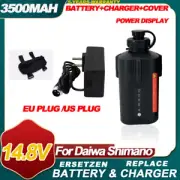 3.5Ah Electric Fishing Reel Battery+Charger+ Cover For Daiwa 600MJ Shimano 1000