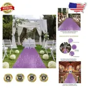 Glamorous 4FTx20FT Lavender Sequin Aisle Runner for Weddings & Special Events