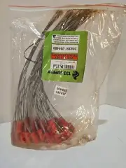 50 PCS Steel Security Cable Seals Numbered Tamper Proof Security Seal, Red Pull