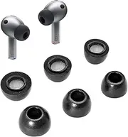 Memory Foam Ear Tips Compatible with Samsung Galaxy Buds 3 Pro - Replacement Comfortable Soft Noise Isolation Eartips Earbud Cover Tips L/M/S 3 Pairs