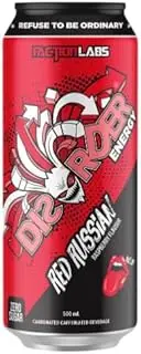 Faction Labs Disorder Energy Red Russian Raspberry Flavour Energy Drink 24 x 500ml